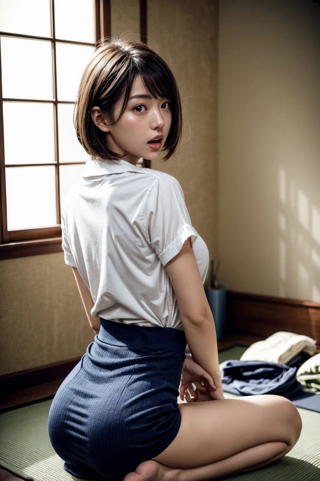JK着衣グラビアエロ画像200枚まとめ！女子校生の制服や私服姿のエッチな写真集をAIお任せ作成！ポロリもありｗ(5ページ目) 21번째 이미지입니다.