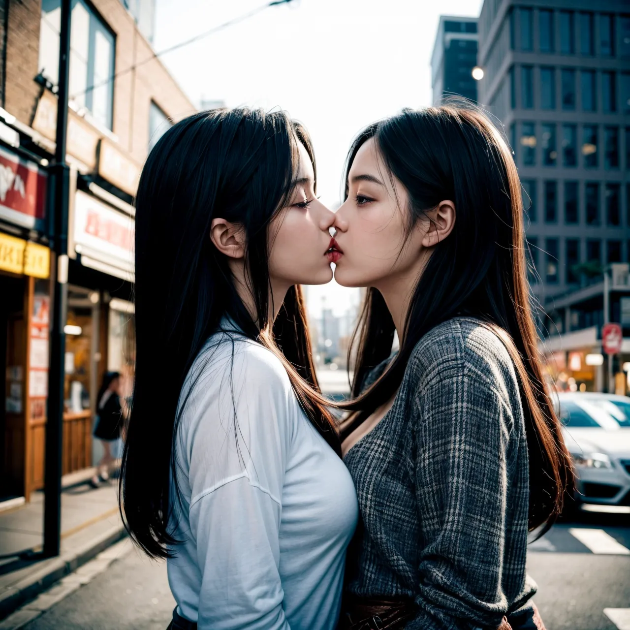 レズキス画像160枚まとめ！美しい女の子同士の尊い接吻…見たくないですか？の35枚目の画像です。