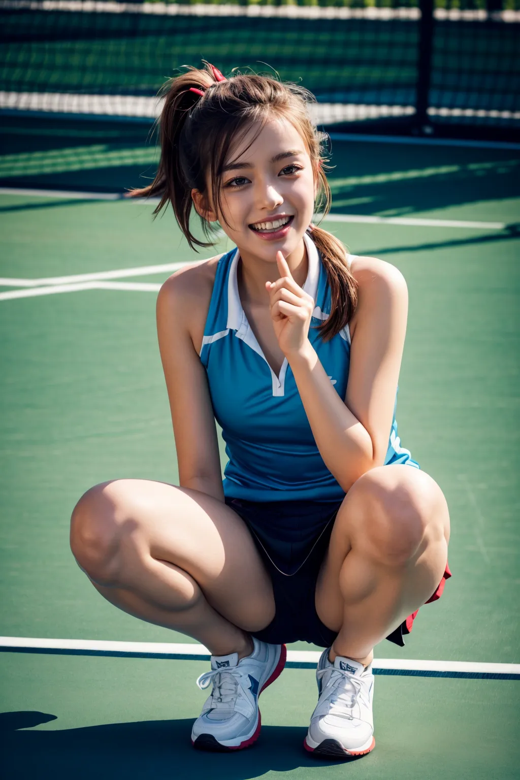 JKテニス部エロ画像200枚まとめ！緑のコートに映える女子校生たちのエッチな部活写真集！(3ページ目) 5 image