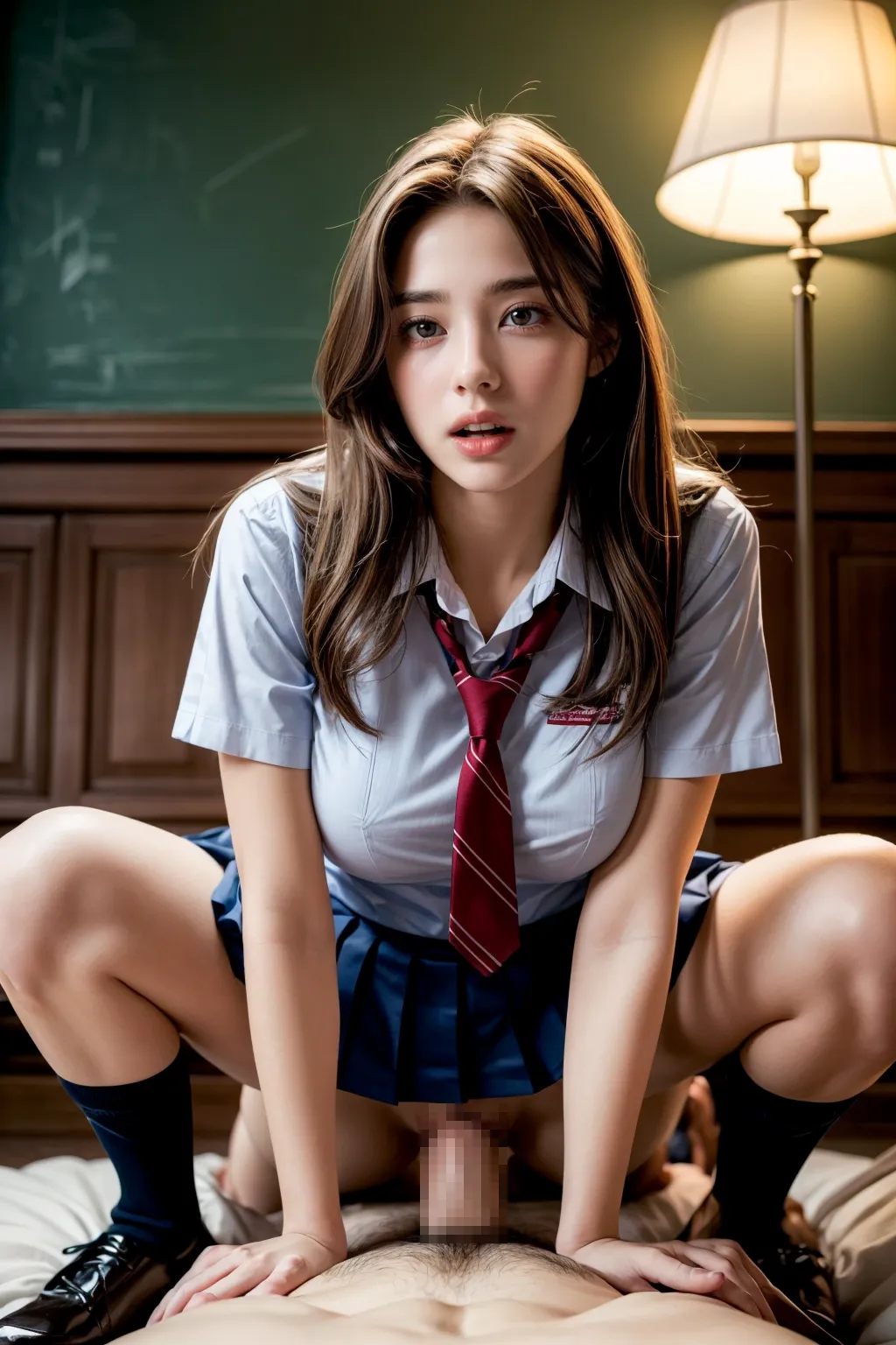 美少女JKたちとセックス！おまんこやアナルに極太チンポをズッポシしちゃうAIエロ画像190枚まとめ！の12枚目の画像です。