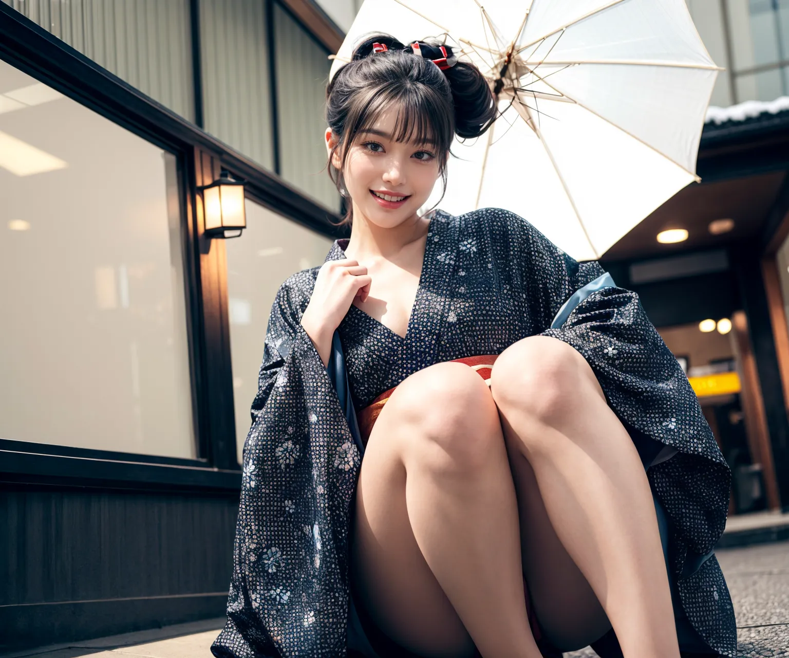 もしも和服姿の清楚美女がドスケベだったら…なAIエロ画像210枚まとめ！の39枚目の画像です。