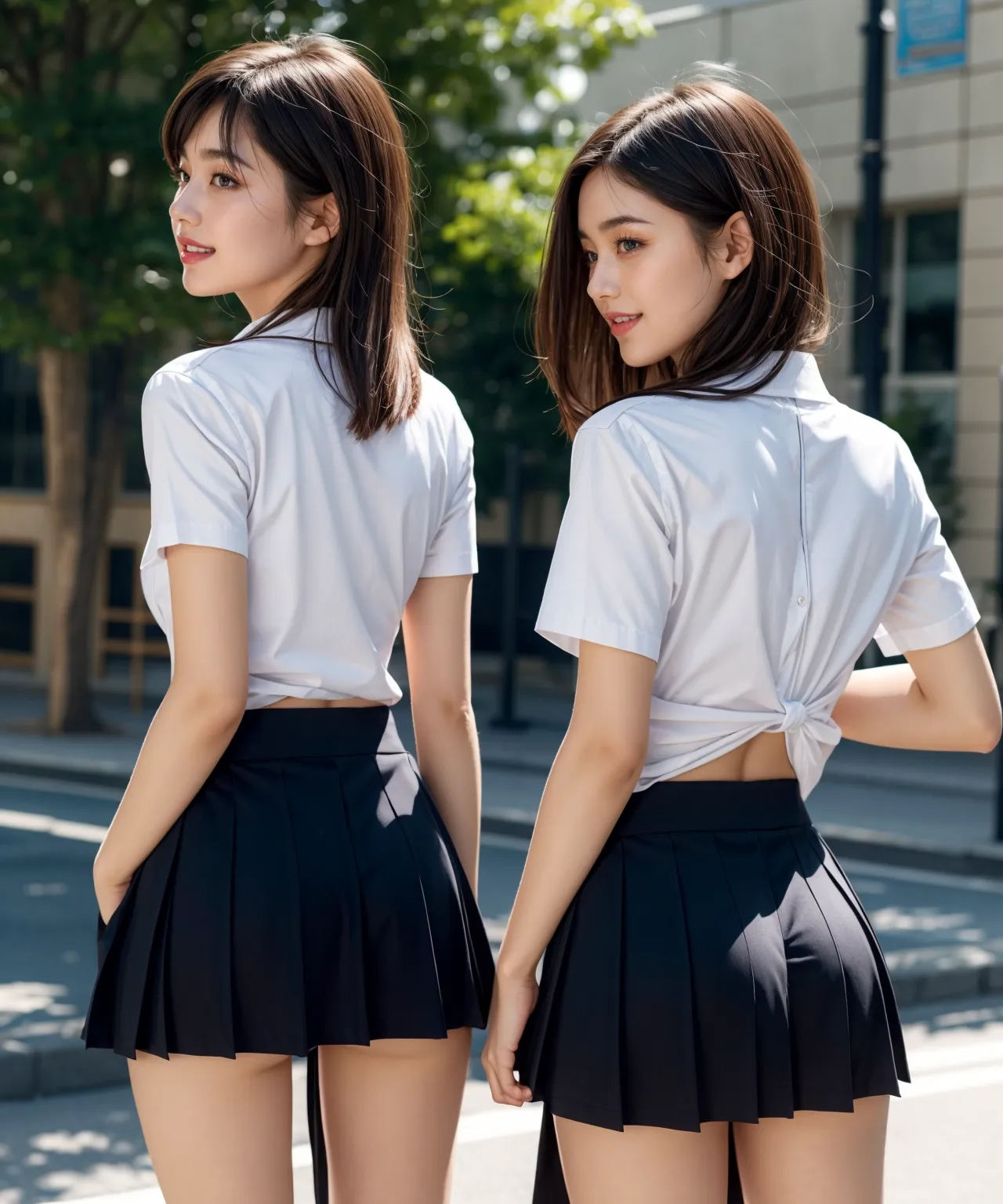 女子校生たちがピッチピチなエロ尻を見せつけてくれるAIエロ画像254枚まとめ！(4ページ目) 29枚目の画像です。
