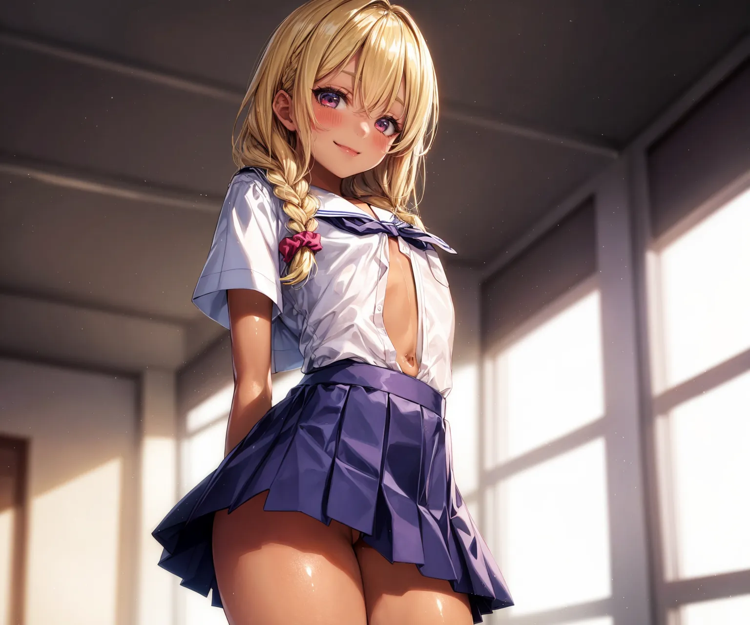 可愛い美少女女子校生ギャルたちのエッチなAIエロ画像223枚まとめ！(5ページ目)の17枚目の画像です。