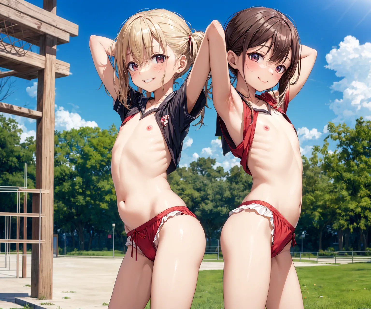 可愛い美少女女子校生ギャルたちのエッチなAIエロ画像223枚まとめ！の26枚目の画像です。