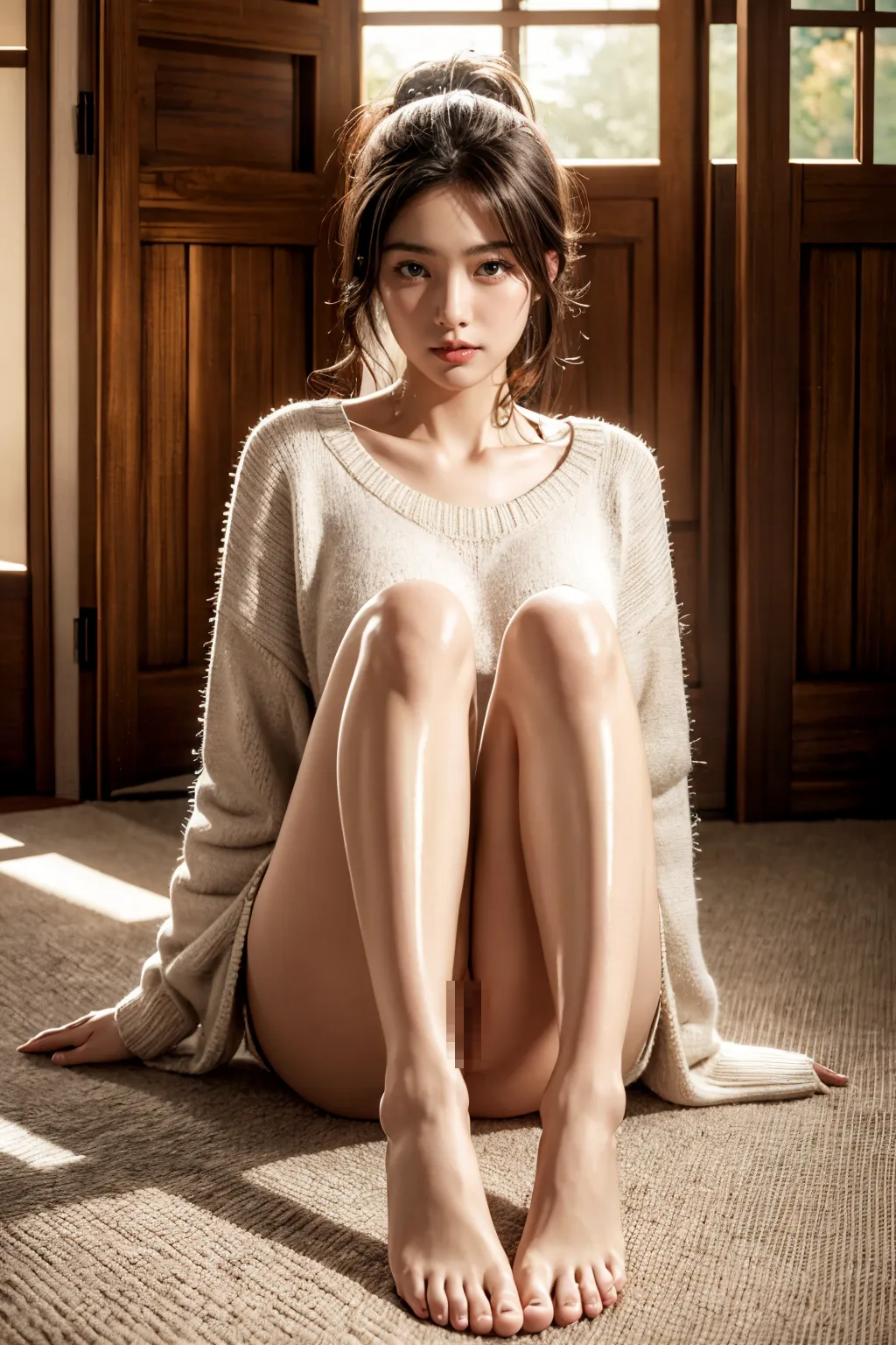足裏や靴下にパンスト…美女のエッチな足にフォーカスしたAIエロ画像157枚まとめ！の39枚目の画像です。