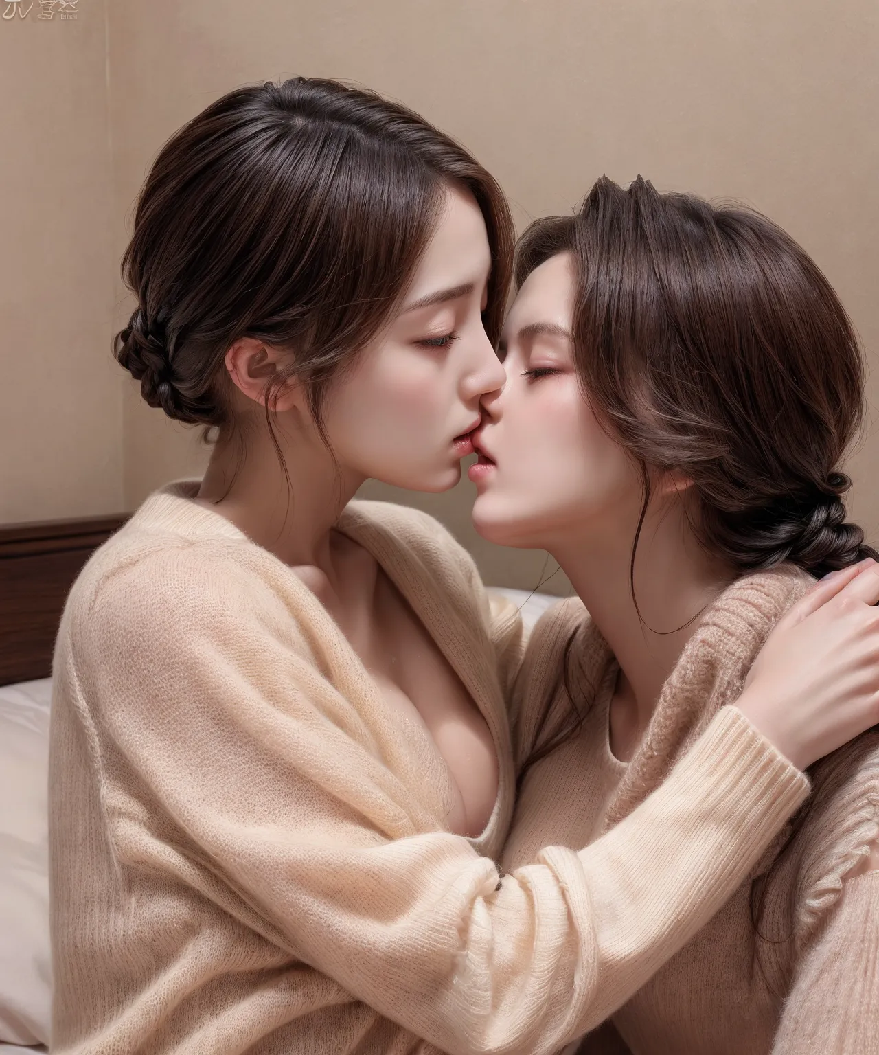 【百合レズAIエロ画像】「これが私たちの愛情表現♥」美人レズビアン女性たちがいちゃいちゃしまくるAIエロ画像210枚まとめ！(3ページ目)_次ページのエロ画像