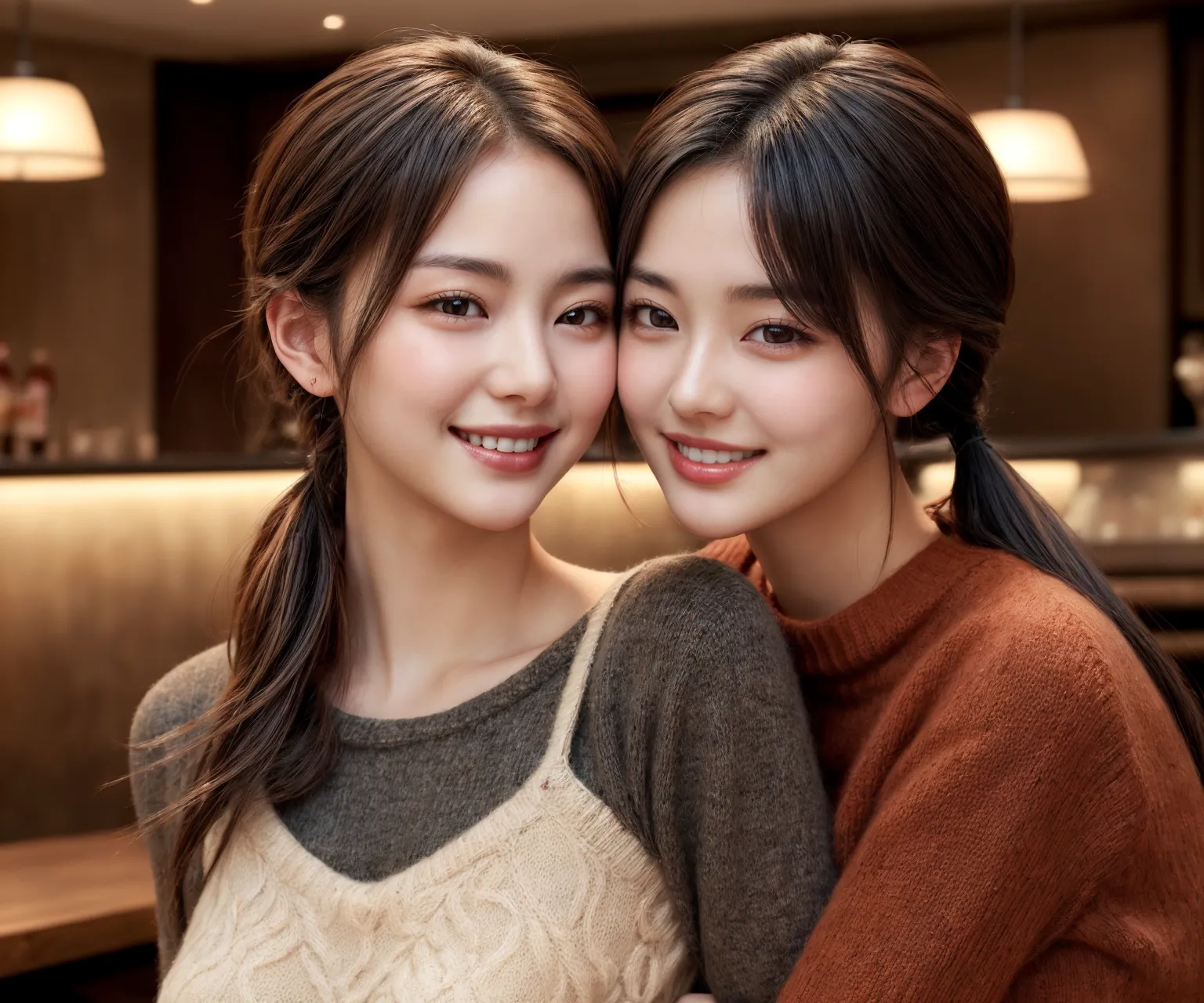 「これが私たちの愛情表現♥」美人レズビアン女性たちがいちゃいちゃしまくるAIエロ画像210枚まとめ！(5ページ目)の37枚目の画像です。