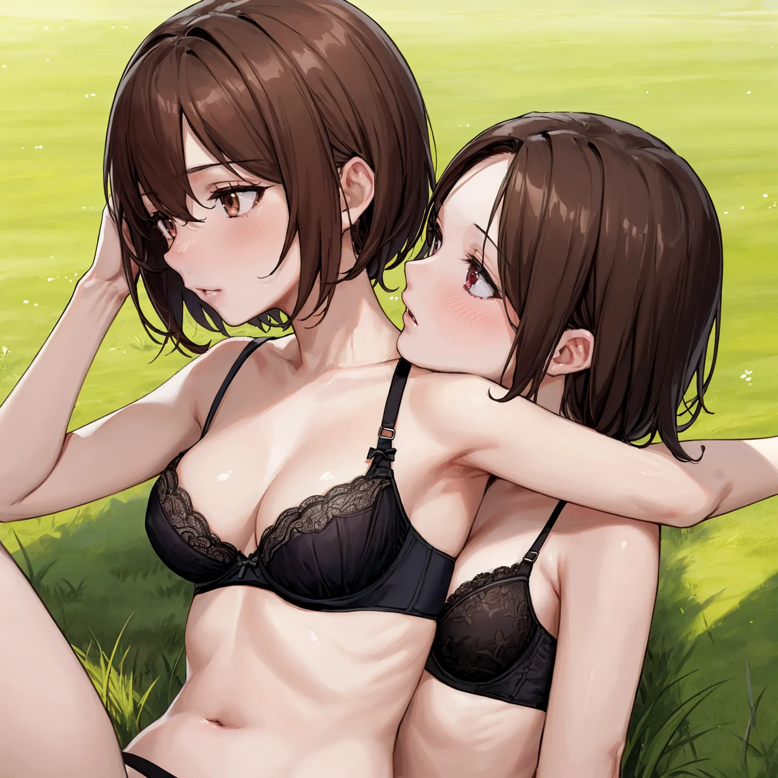 可愛い女の子同士でキスしたりエッチなことをしているイラストAIエロ画像191枚まとめ！(3ページ目)の31枚目の画像です。