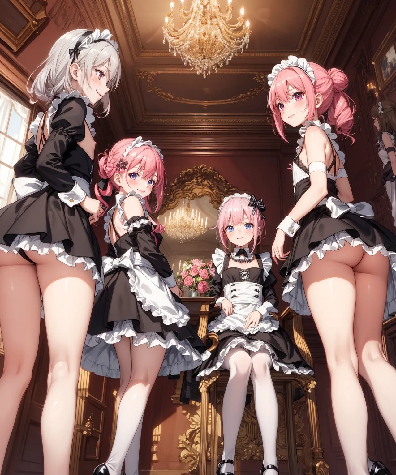 可愛すぎるメイド服美少女の魅力満載なAIエロ画像314枚まとめ！(5ページ目)の22枚目の画像です。