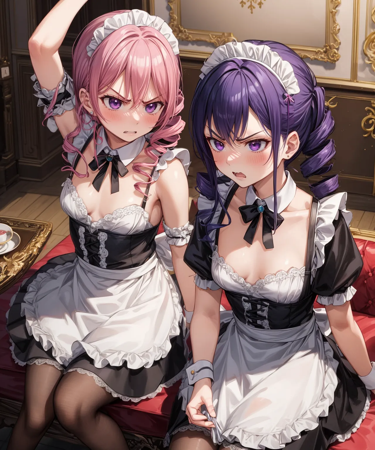 可愛すぎるメイド服美少女の魅力満載なAIエロ画像314枚まとめ！の34枚目の画像です。