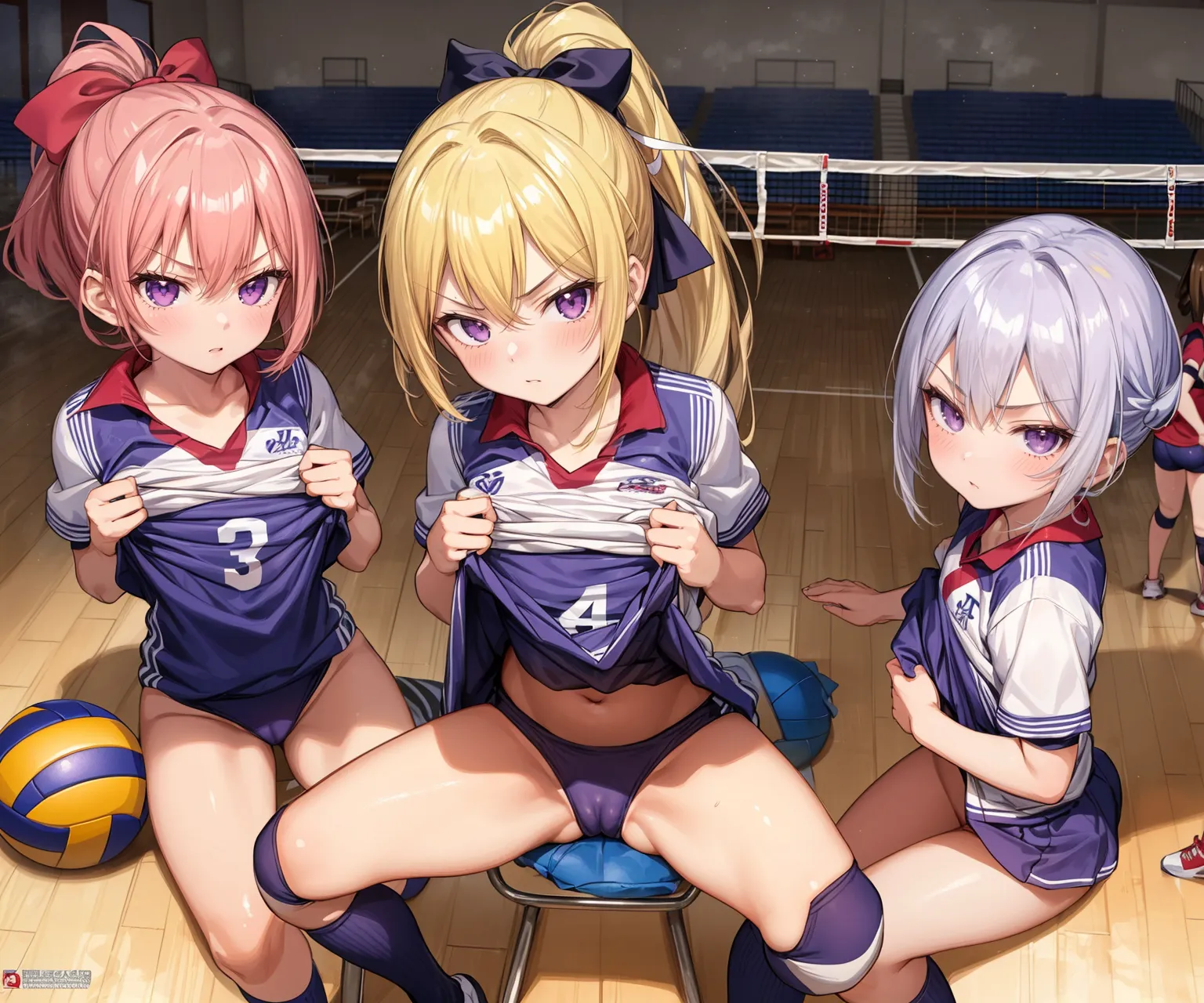 「勝つために全力で行くよ！」 可愛い美少女バレー選手たちがエッチに活躍するAIエロ画像278枚まとめ！(6ページ目)の2枚目の画像です。