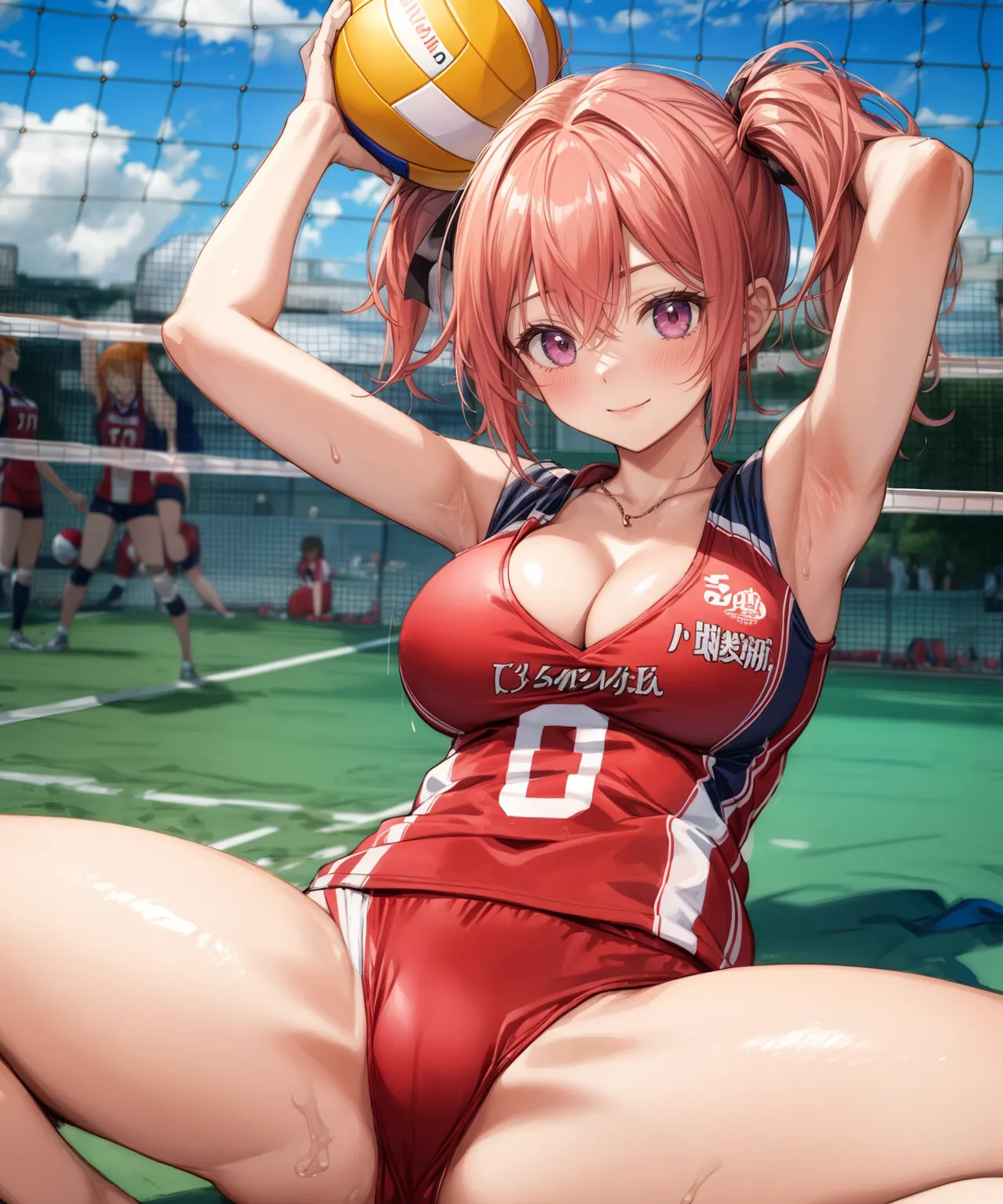「勝つために全力で行くよ！」 可愛い美少女バレー選手たちがエッチに活躍するAIエロ画像278枚まとめ！(6ページ目)の9枚目の画像です。