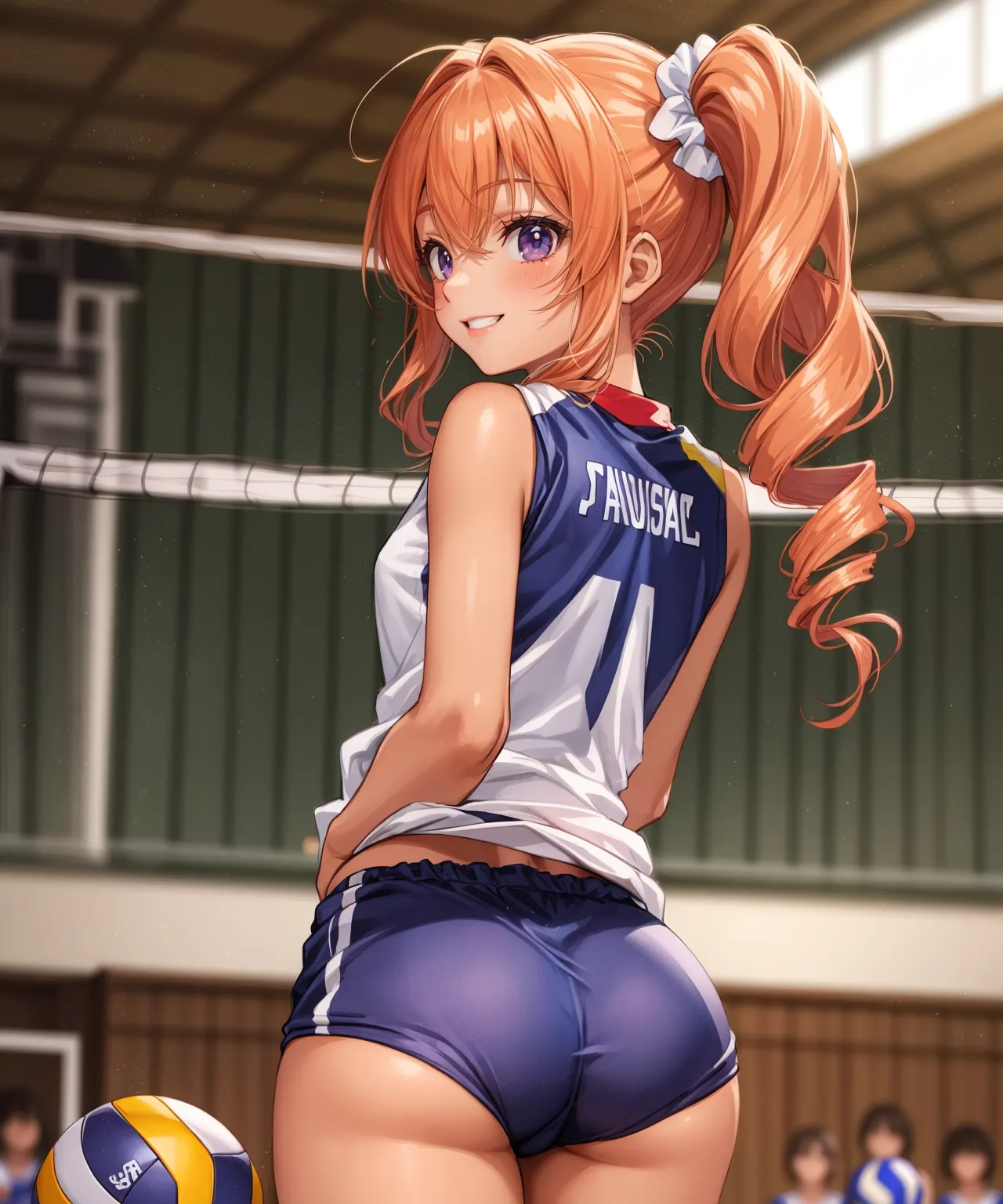 「勝つために全力で行くよ！」 可愛い美少女バレー選手たちがエッチに活躍するAIエロ画像278枚まとめ！(6ページ目)の14枚目の画像です。