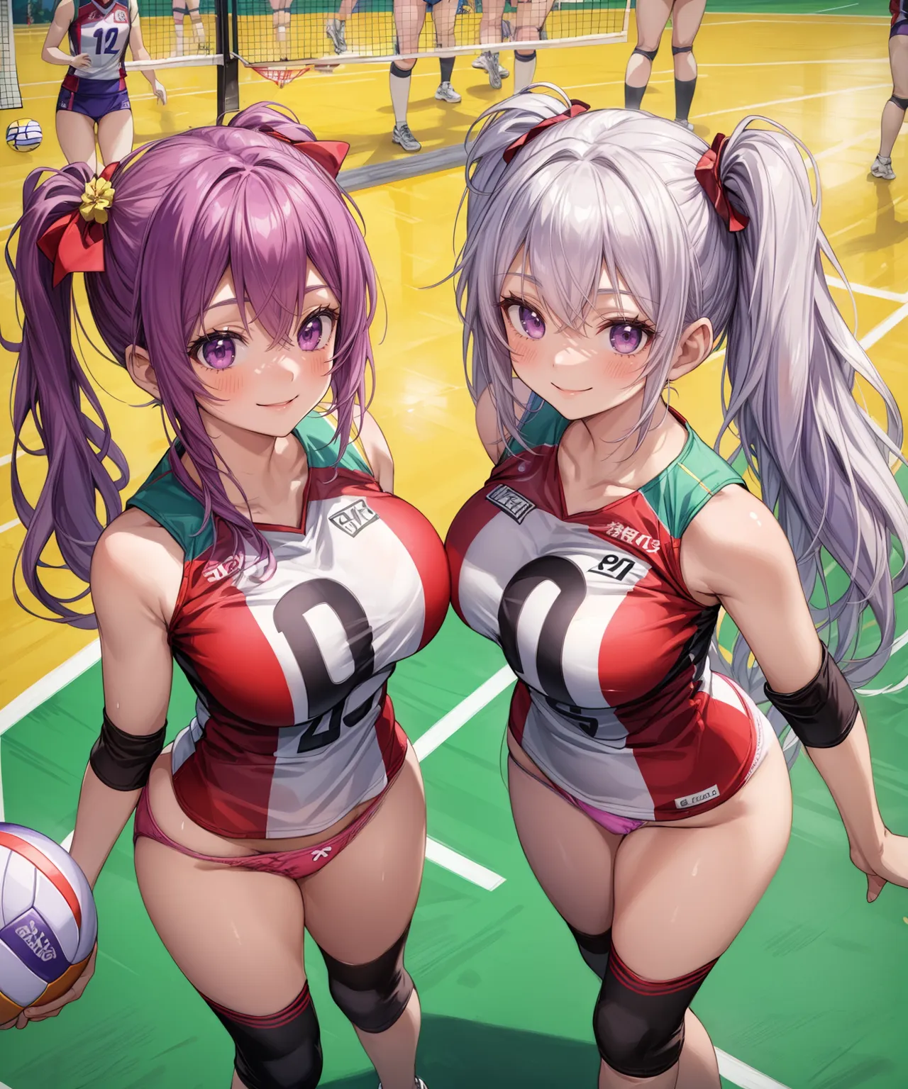 「勝つために全力で行くよ！」 可愛い美少女バレー選手たちがエッチに活躍するAIエロ画像278枚まとめ！(6ページ目)の15枚目の画像です。