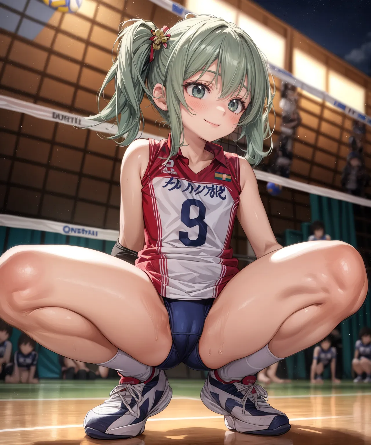 「勝つために全力で行くよ！」 可愛い美少女バレー選手たちがエッチに活躍するAIエロ画像278枚まとめ！(6ページ目)の16枚目の画像です。