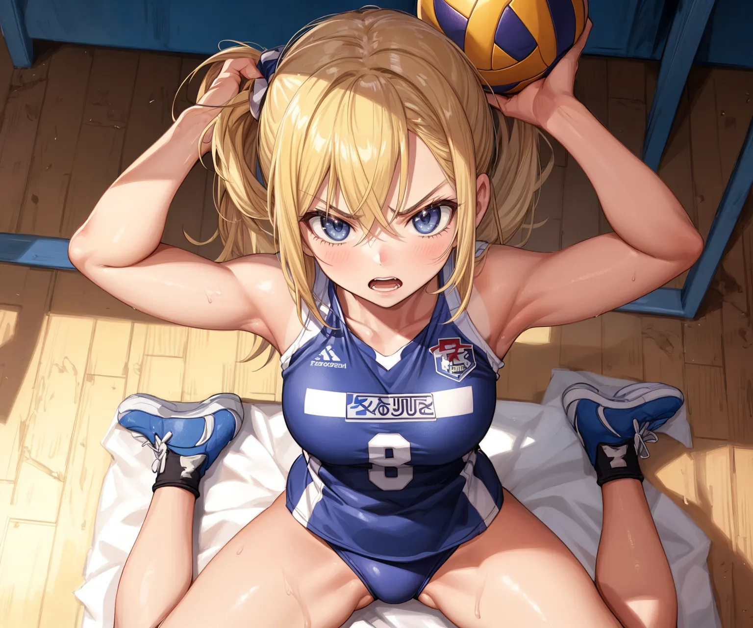 「勝つために全力で行くよ！」 可愛い美少女バレー選手たちがエッチに活躍するAIエロ画像278枚まとめ！(6ページ目)の37枚目の画像です。