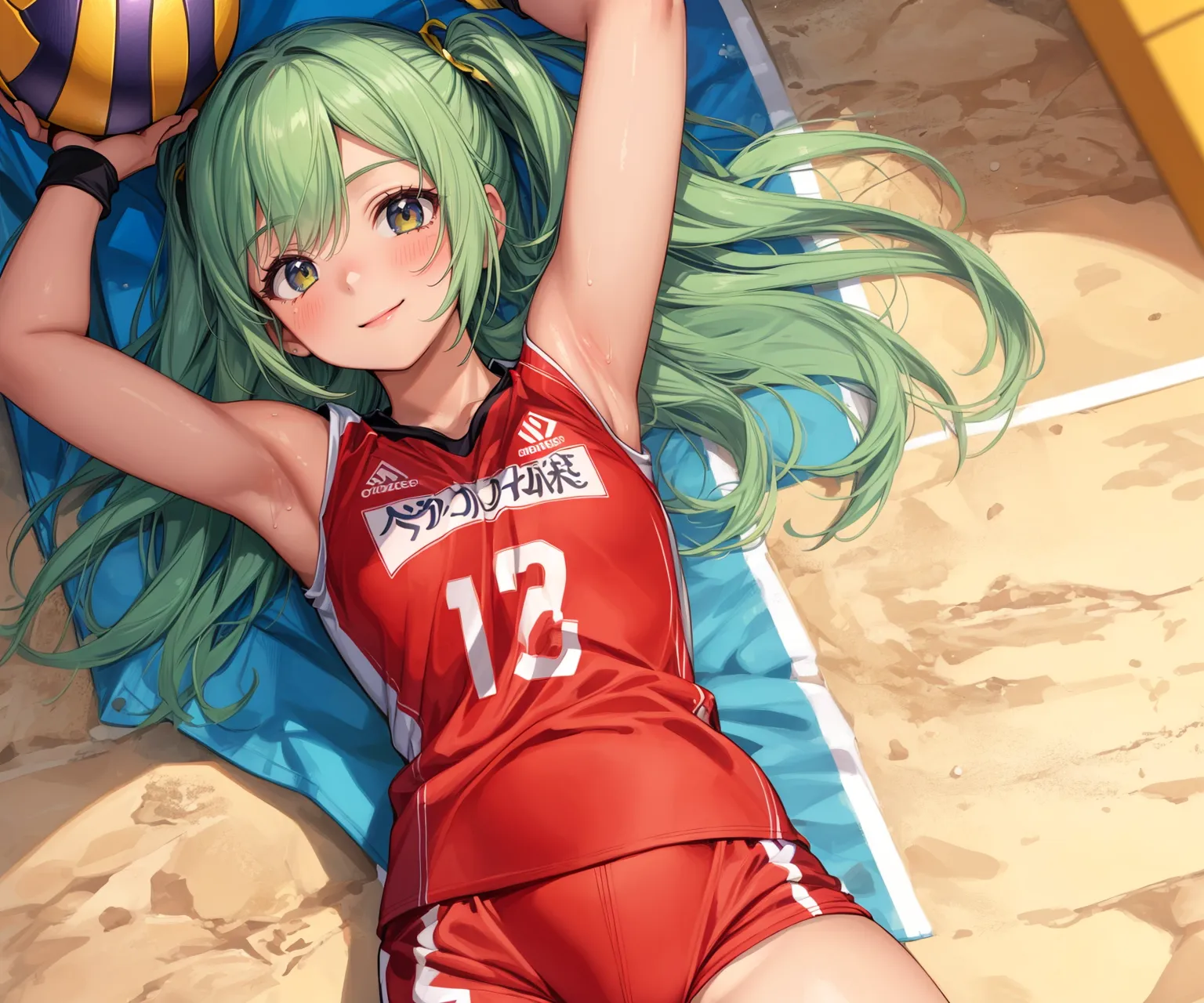 【女子バレーボールエロ画像】「勝つために全力で行くよ！」 可愛い美少女バレー選手たちがエッチに活躍するAIエロ画像278枚まとめ！(6ページ目)_次ページのエロ画像
