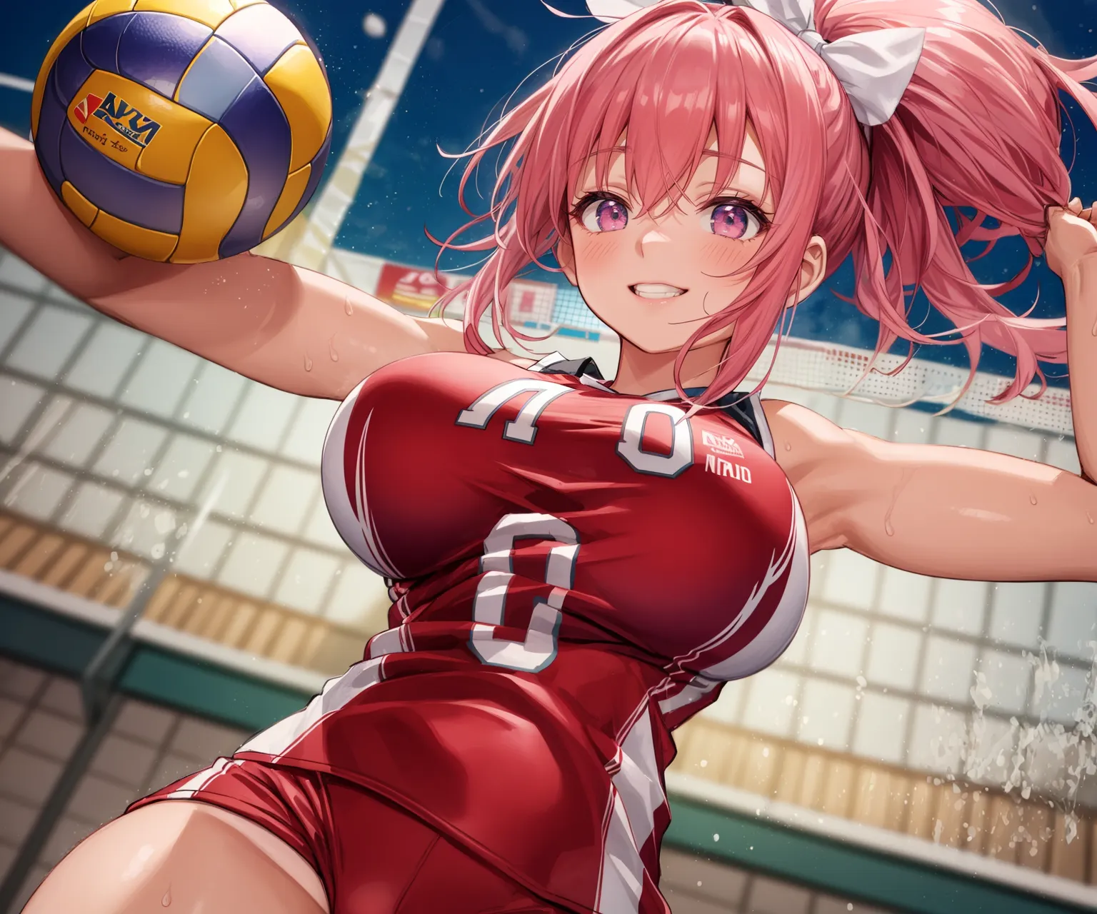 「勝つために全力で行くよ！」 可愛い美少女バレー選手たちがエッチに活躍するAIエロ画像278枚まとめ！(7ページ目)の7枚目の画像です。