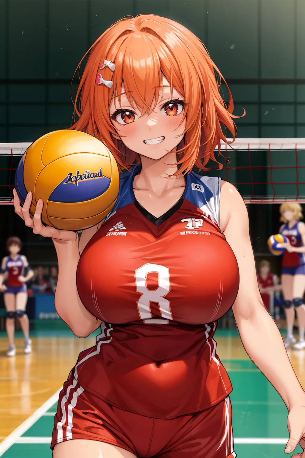 「勝つために全力で行くよ！」 可愛い美少女バレー選手たちがエッチに活躍するAIエロ画像278枚まとめ！(7ページ目)の11枚目の画像です。