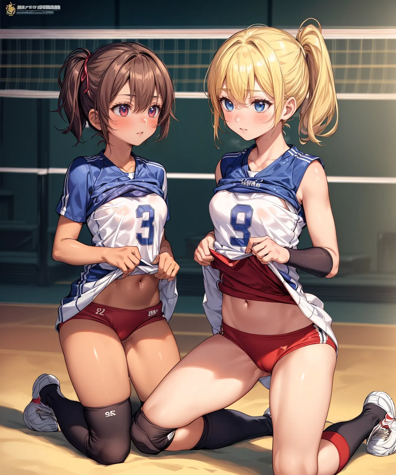 「勝つために全力で行くよ！」 可愛い美少女バレー選手たちがエッチに活躍するAIエロ画像278枚まとめ！(7ページ目)の18枚目の画像です。