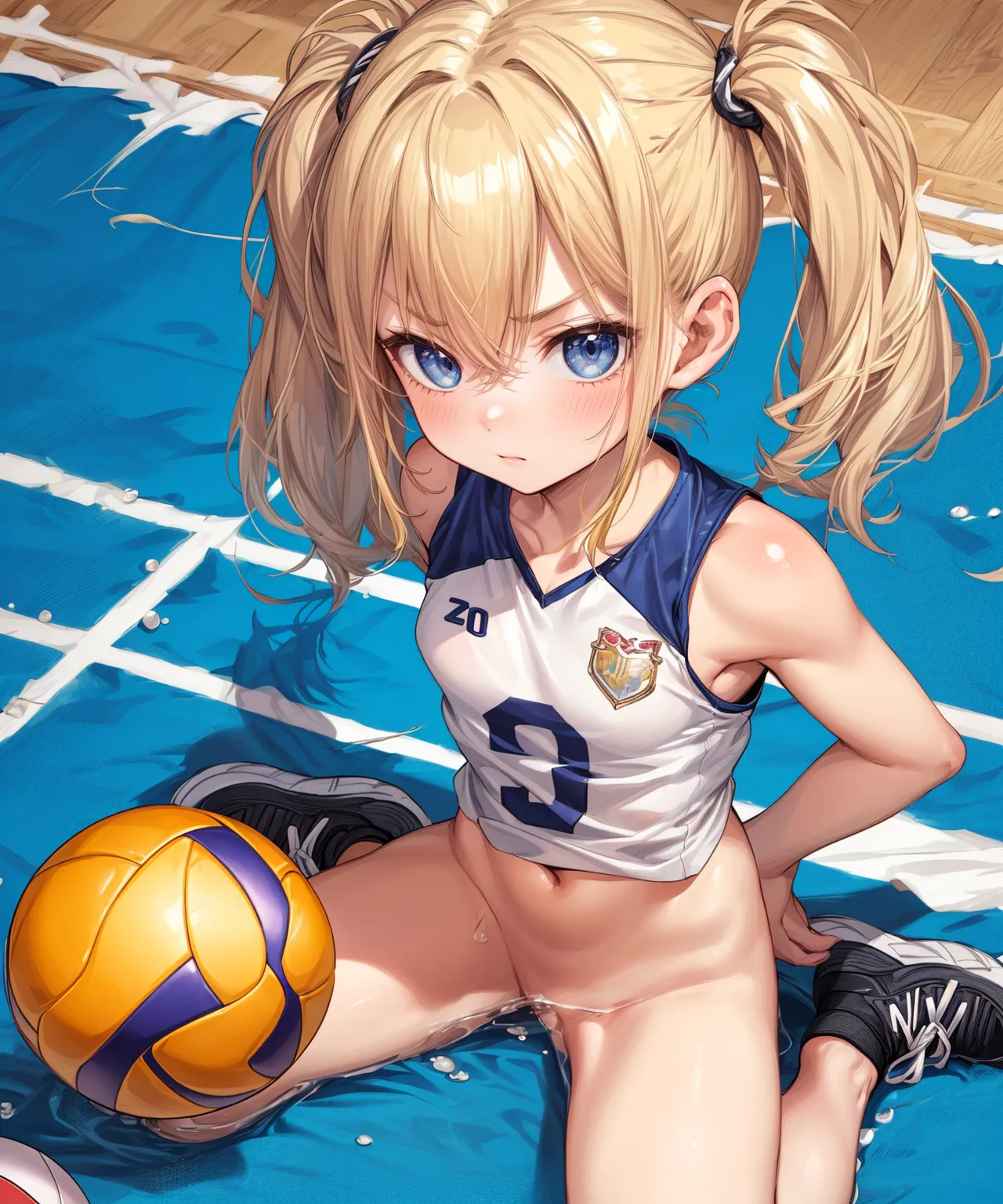 「勝つために全力で行くよ！」 可愛い美少女バレー選手たちがエッチに活躍するAIエロ画像278枚まとめ！(7ページ目)の19枚目の画像です。