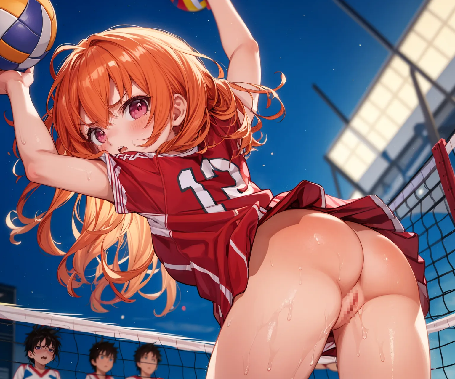 「勝つために全力で行くよ！」 可愛い美少女バレー選手たちがエッチに活躍するAIエロ画像278枚まとめ！(7ページ目)の26枚目の画像です。