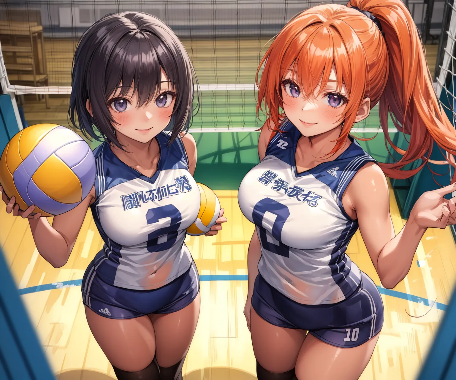 「勝つために全力で行くよ！」 可愛い美少女バレー選手たちがエッチに活躍するAIエロ画像278枚まとめ！(7ページ目)の32枚目の画像です。