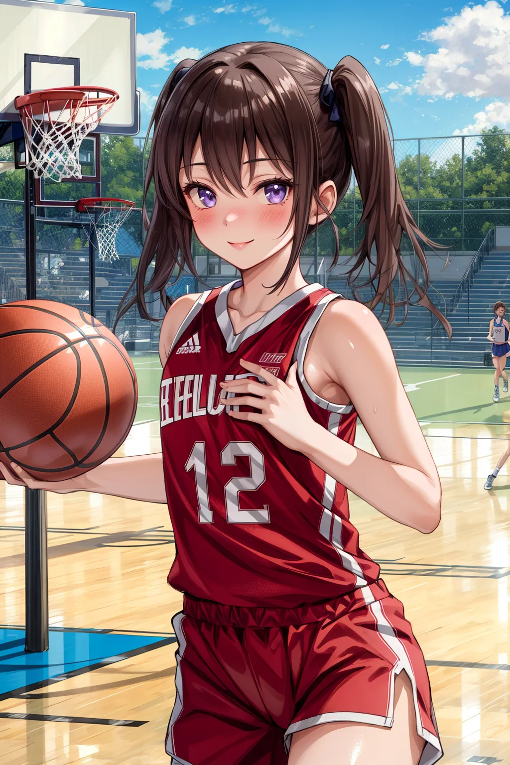 腋！横乳！お尻！エッチな美少女女子バスケプレイヤーたちのAIエロ画像247枚まとめ！(7ページ目)の1枚目の画像です。