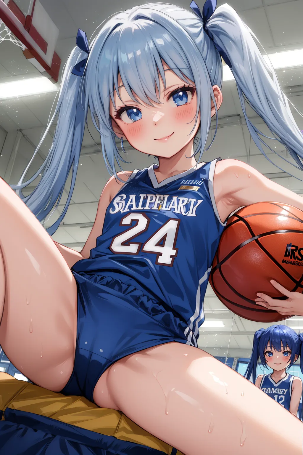 腋！横乳！お尻！エッチな美少女女子バスケプレイヤーたちのAIエロ画像247枚まとめ！(3ページ目)の3枚目の画像です。