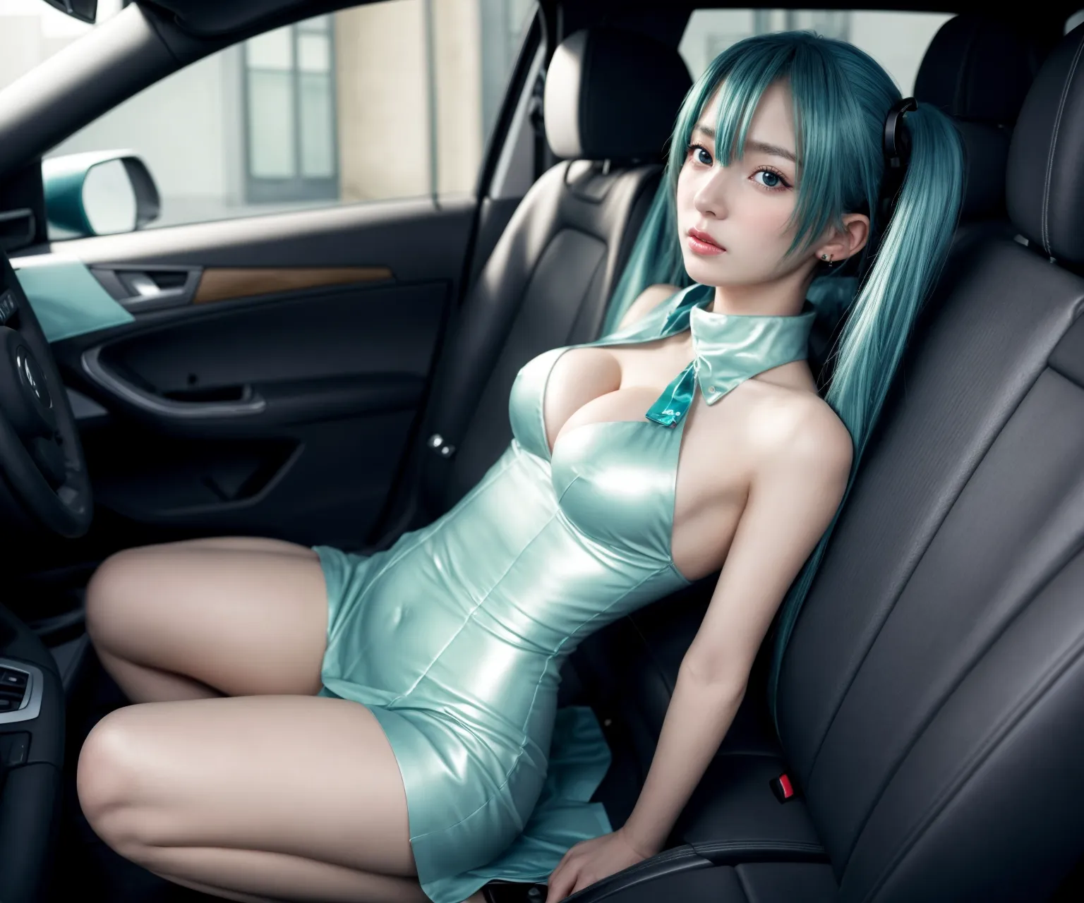 絶世の美女たちがミクさんのエッチなコスプレをしているAIエロ画像400枚まとめ！(4ページ目)の13枚目の画像です。