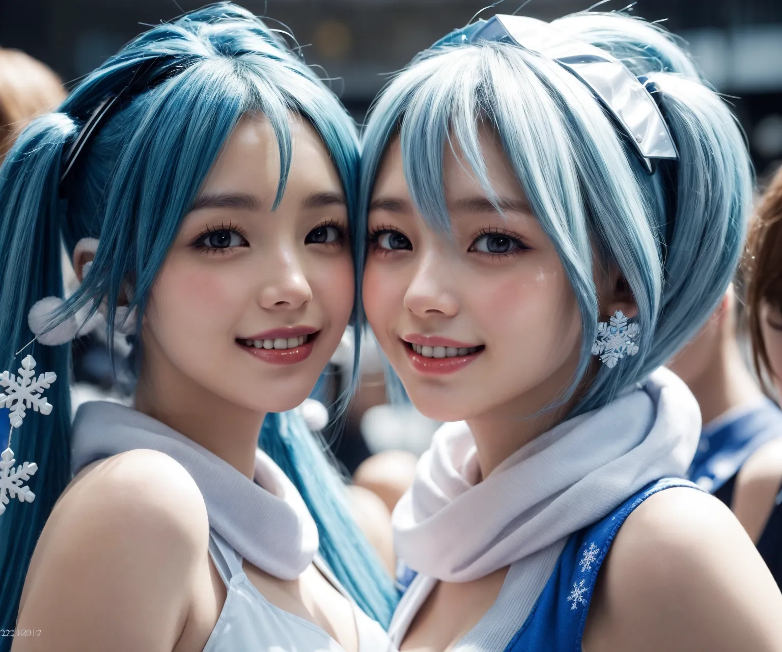 絶世の美女たちがミクさんのエッチなコスプレをしているAIエロ画像400枚まとめ！の30枚目の画像です。
