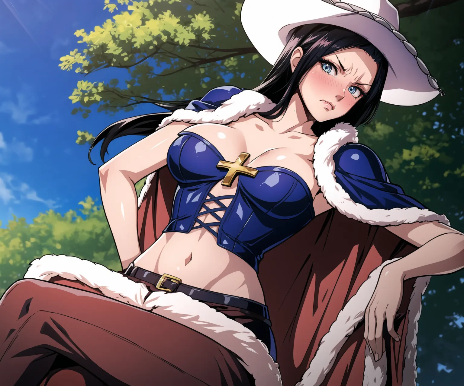 あの有名女海賊ロビンちゃんのエッチなイラストを詰め合わせたAIエロ画像300枚まとめ！(6ページ目)の8枚目の画像です。