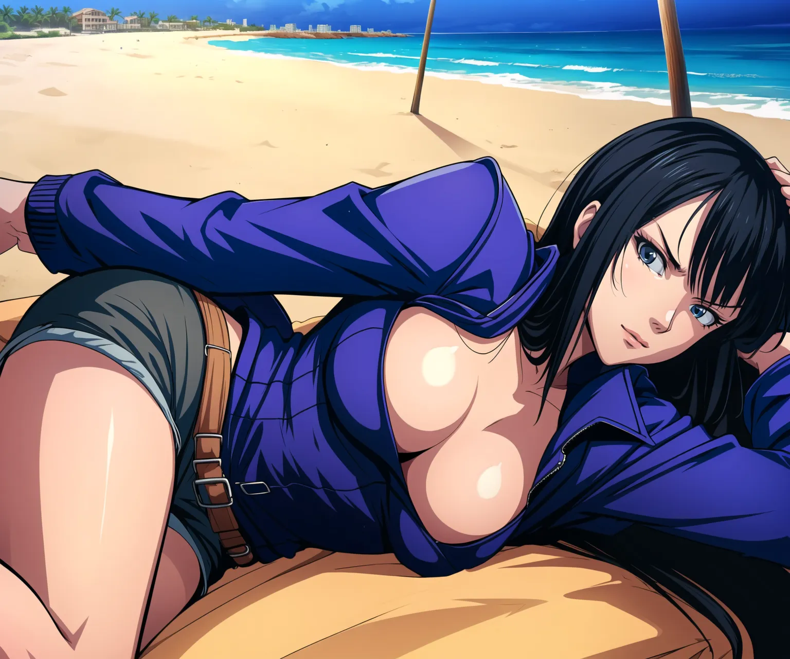 あの有名女海賊ロビンちゃんのエッチなイラストを詰め合わせたAIエロ画像300枚まとめ！(2ページ目)の15枚目の画像です。