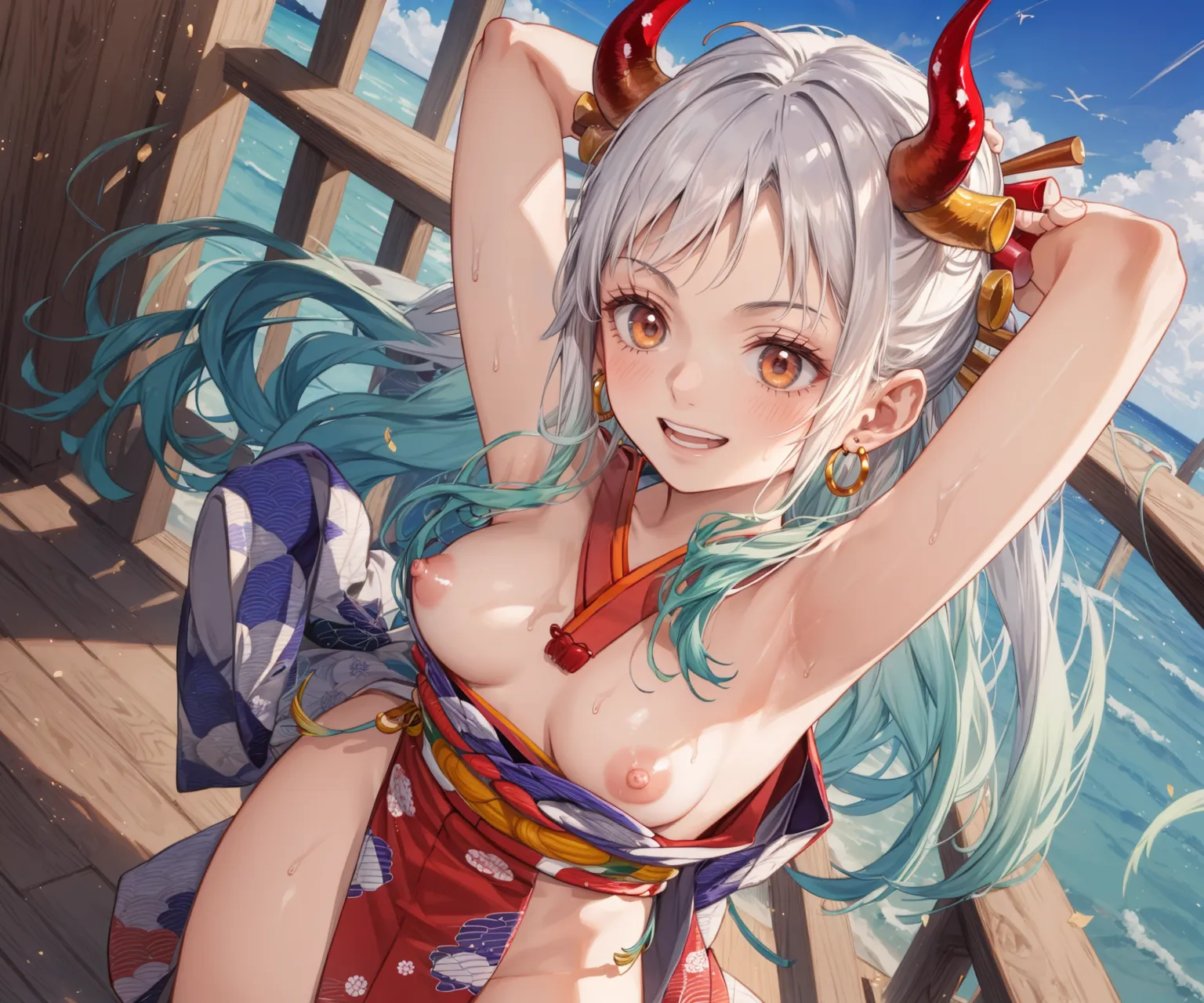 ワンピースに登場するヤマトのAIエロ画像337枚まとめ！(8ページ目)の30枚目の画像です。