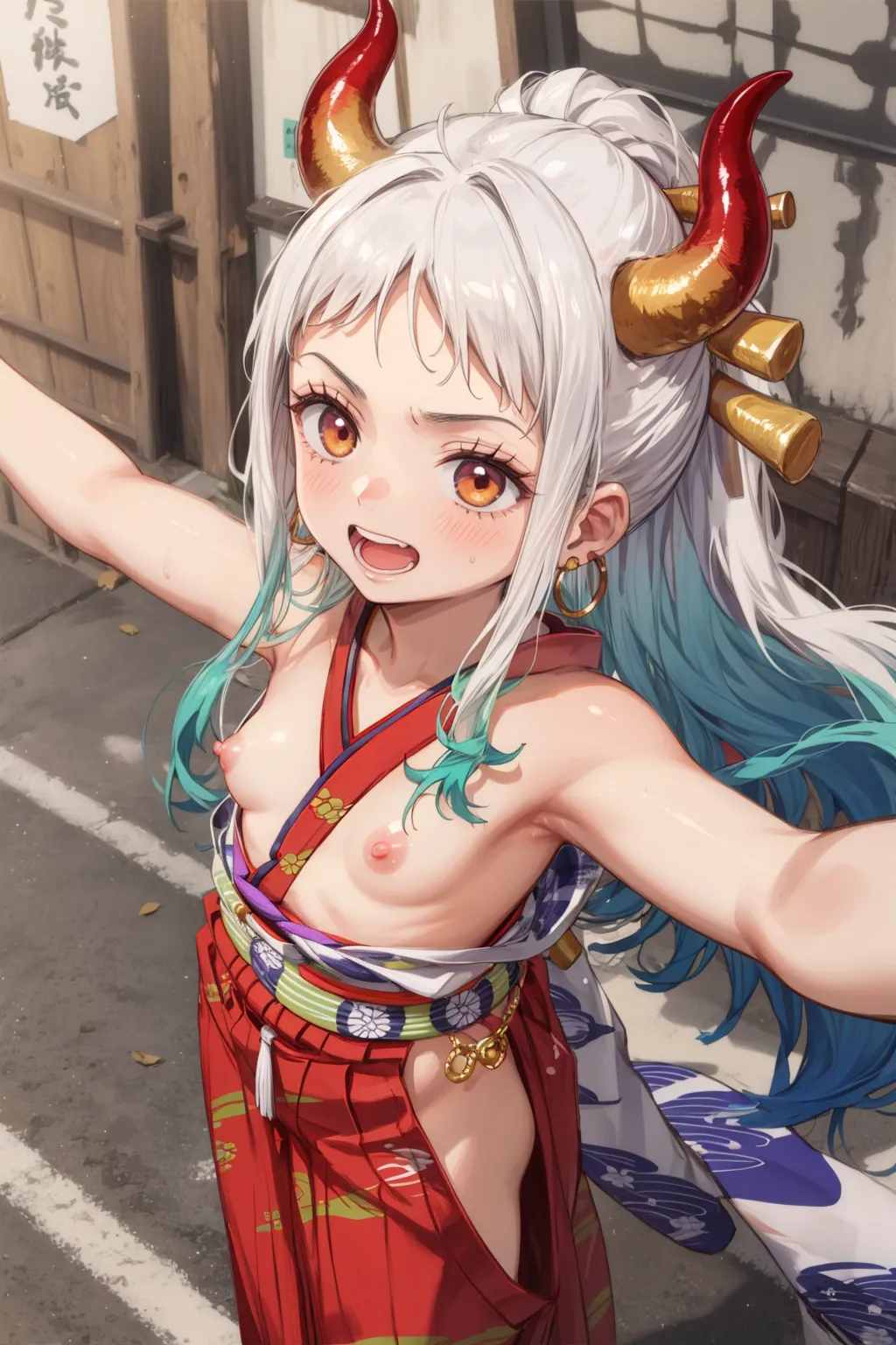 ワンピースに登場するヤマトのAIエロ画像337枚まとめ！(3ページ目)の2枚目の画像です。