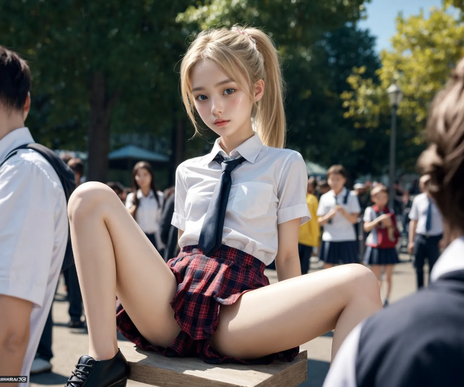 髪が金色の童顔小柄美少女たちの超キュートでエッチなAIエロ画像308枚まとめ！(7ページ目)の16枚目の画像です。
