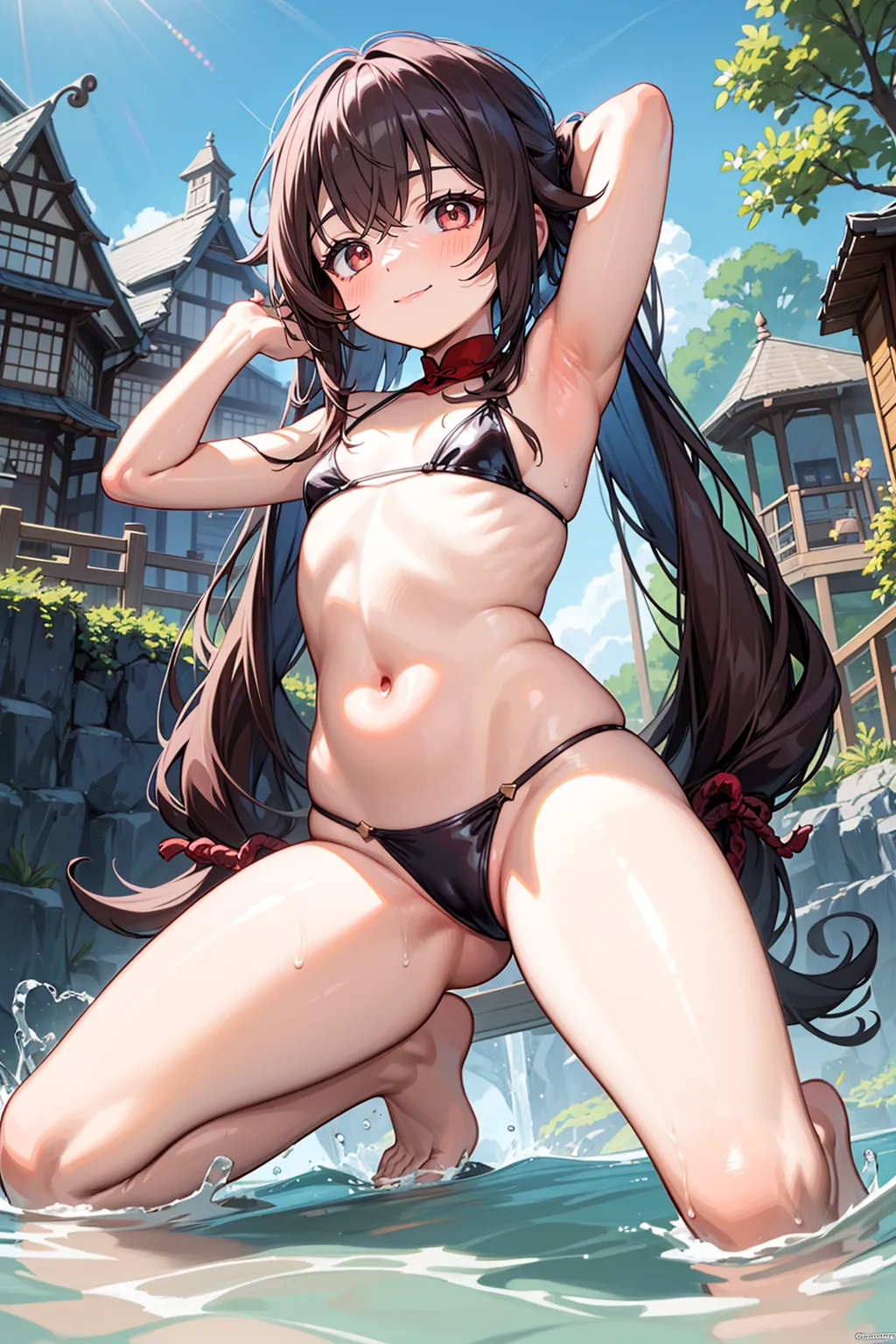 原神に登場する胡桃のAIエロ画像293枚まとめ！(5ページ目)の40枚目の画像です。