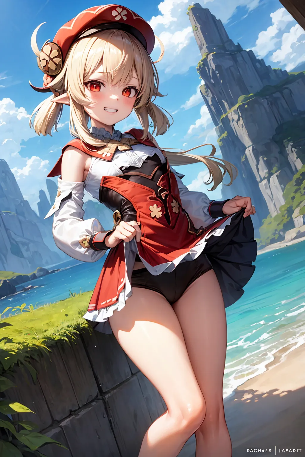 原神に登場するロリっ娘クレーのAIエロ画像300枚まとめ！(7ページ目)の24枚目の画像です。