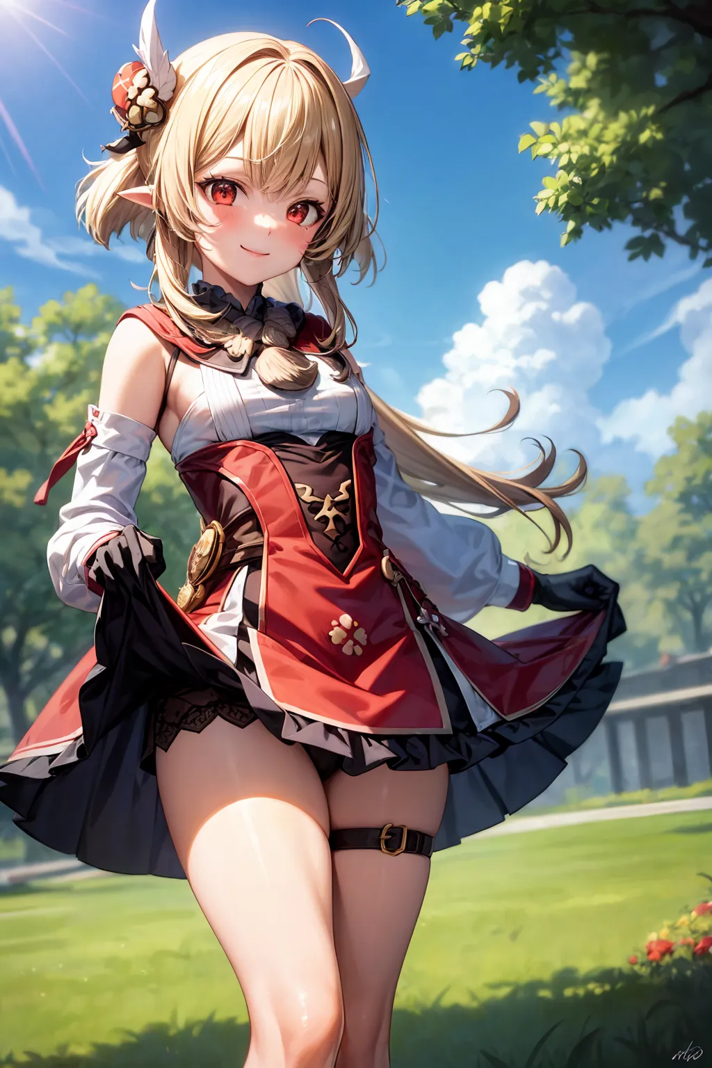 原神に登場するロリっ娘クレーのAIエロ画像300枚まとめ！(5ページ目)の6枚目の画像です。