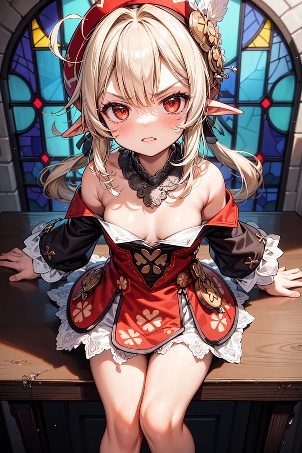原神に登場するロリっ娘クレーのAIエロ画像300枚まとめ！(3ページ目)の16枚目の画像です。