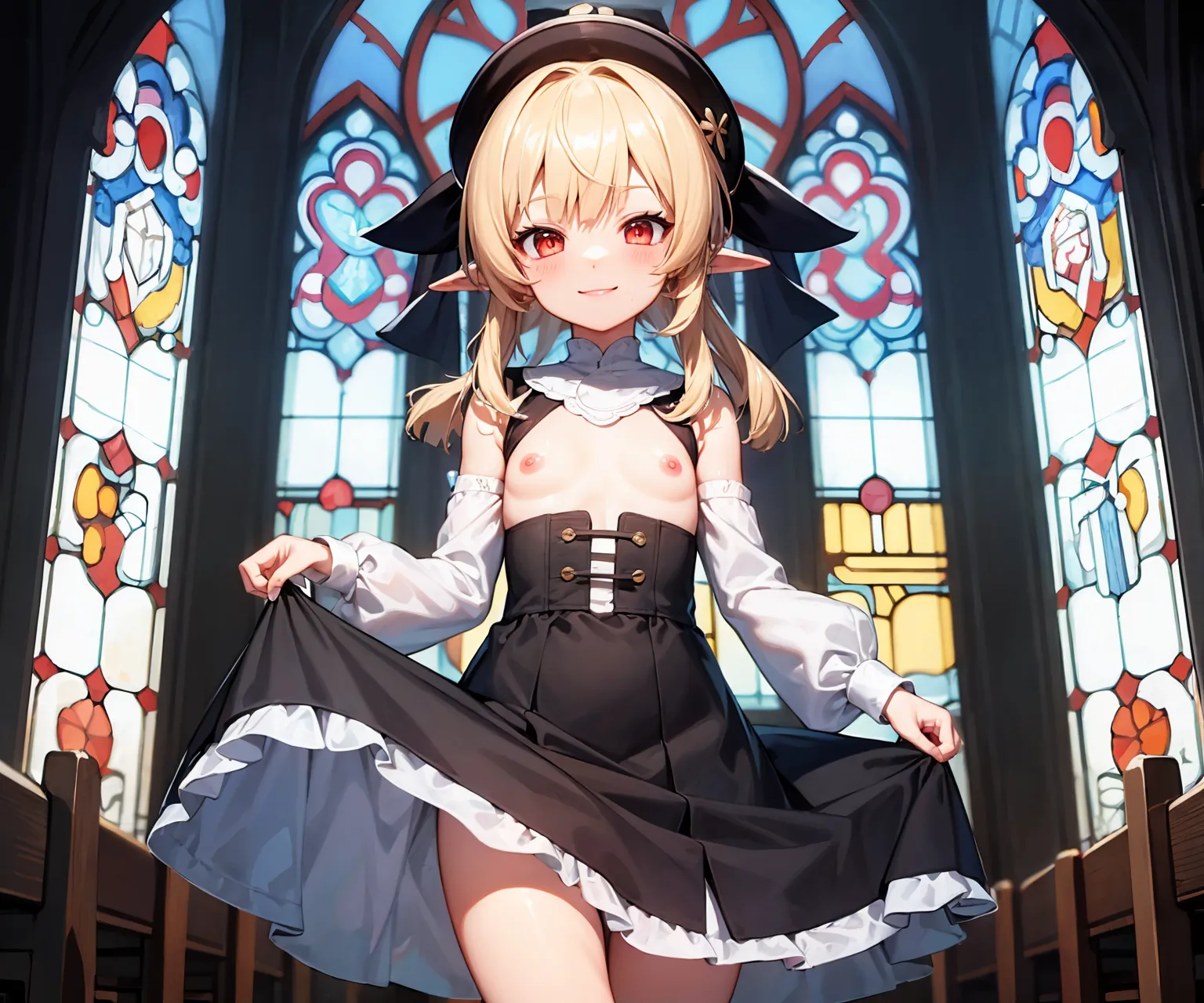 原神に登場するロリっ娘クレーのAIエロ画像300枚まとめ！(3ページ目)の17枚目の画像です。