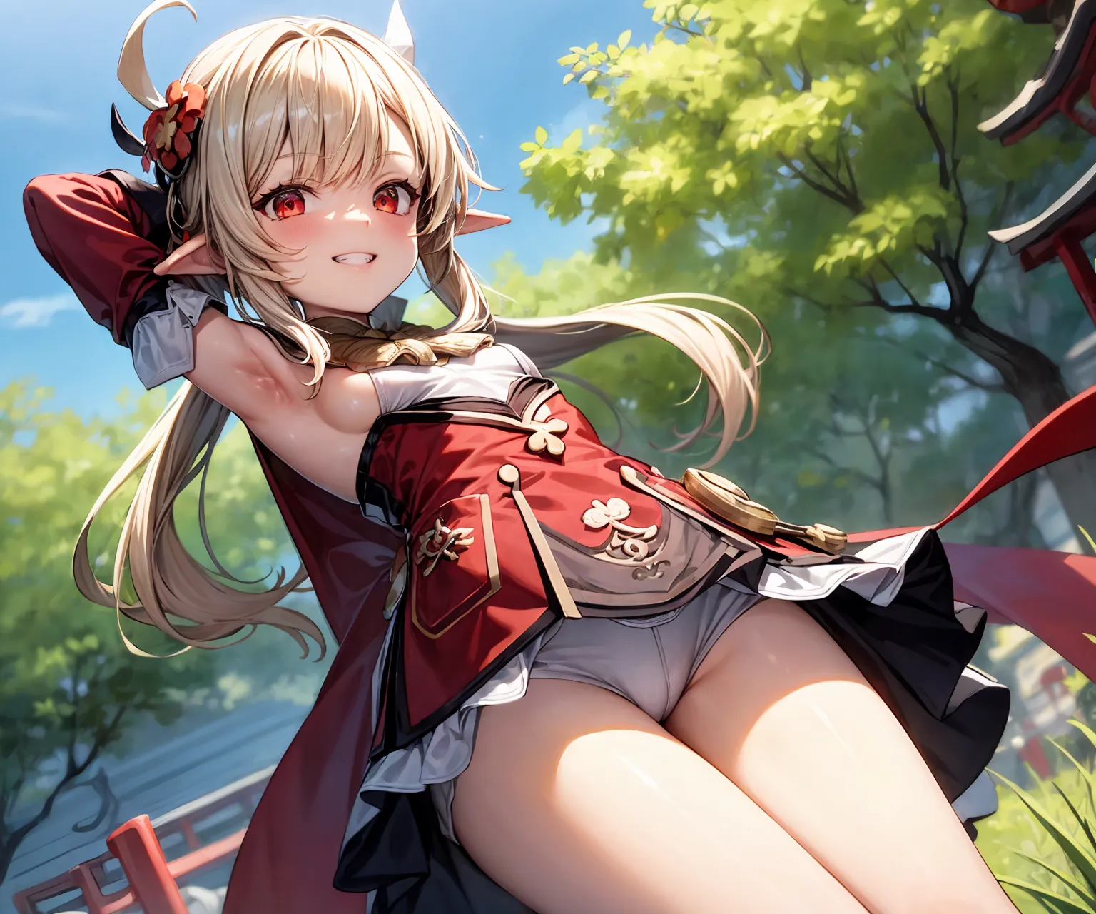 原神に登場するロリっ娘クレーのAIエロ画像300枚まとめ！(5ページ目)の19枚目の画像です。
