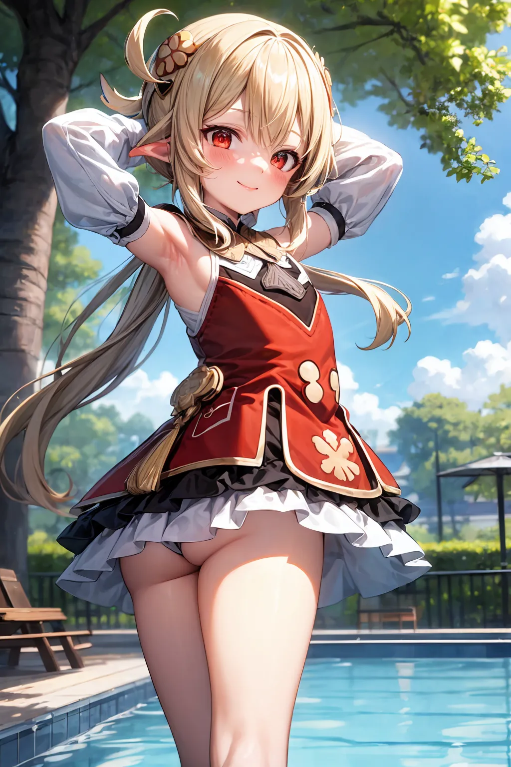 原神に登場するロリっ娘クレーのAIエロ画像300枚まとめ！(7ページ目)の16枚目の画像です。