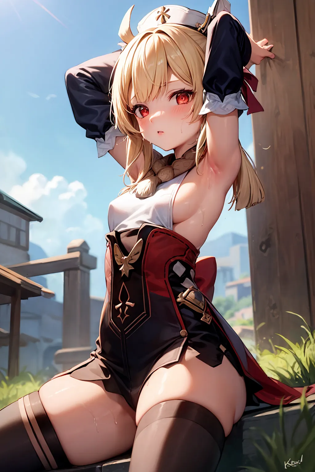 原神に登場するロリっ娘クレーのAIエロ画像300枚まとめ！(6ページ目)の38枚目の画像です。