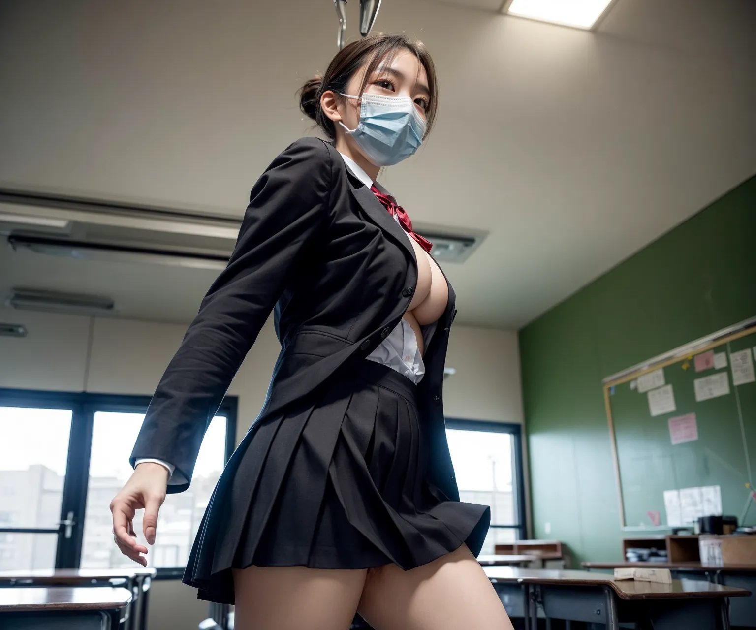 顔を隠してエッチな身体を披露するちょっと裏がありそうな美女達のAIエロ画像400枚まとめ！(10ページ目)の12枚目の画像です。