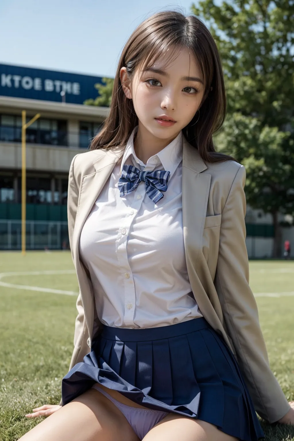 美少女JKたちに今履いているパンティを見せてもらった結果ｗｗｗAIエロ画像280枚まとめ！の29枚目の画像です。