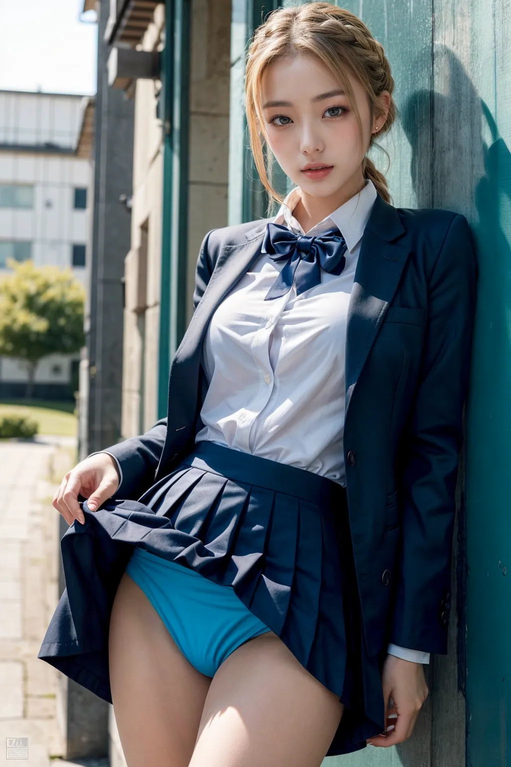 美少女JKたちに今履いているパンティを見せてもらった結果ｗｗｗAIエロ画像280枚まとめ！の5枚目の画像です。