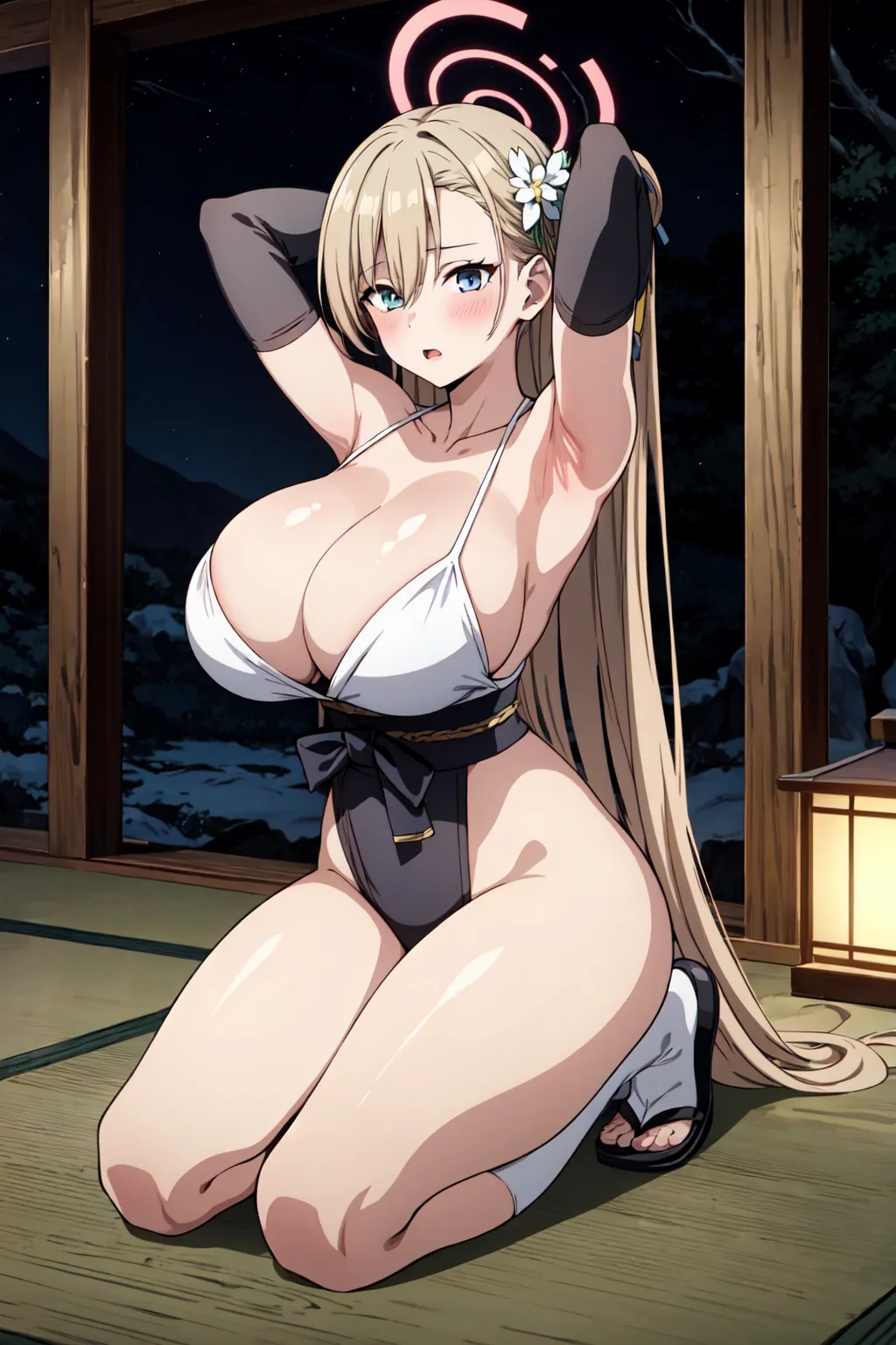 ブルーアーカイブに登場する一之瀬アスナのAIエロ画像をH度増し増し♥️バージョンで371枚まとめ！(4ページ目)の31枚目の画像です。
