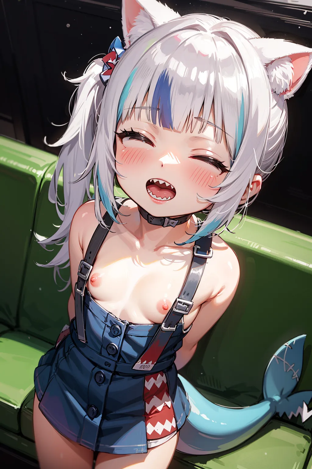 人気VTuberのGawr Gura(がうるぐら サメちゃん)AIイラストエロ画像338枚まとめ！の33枚目の画像です。