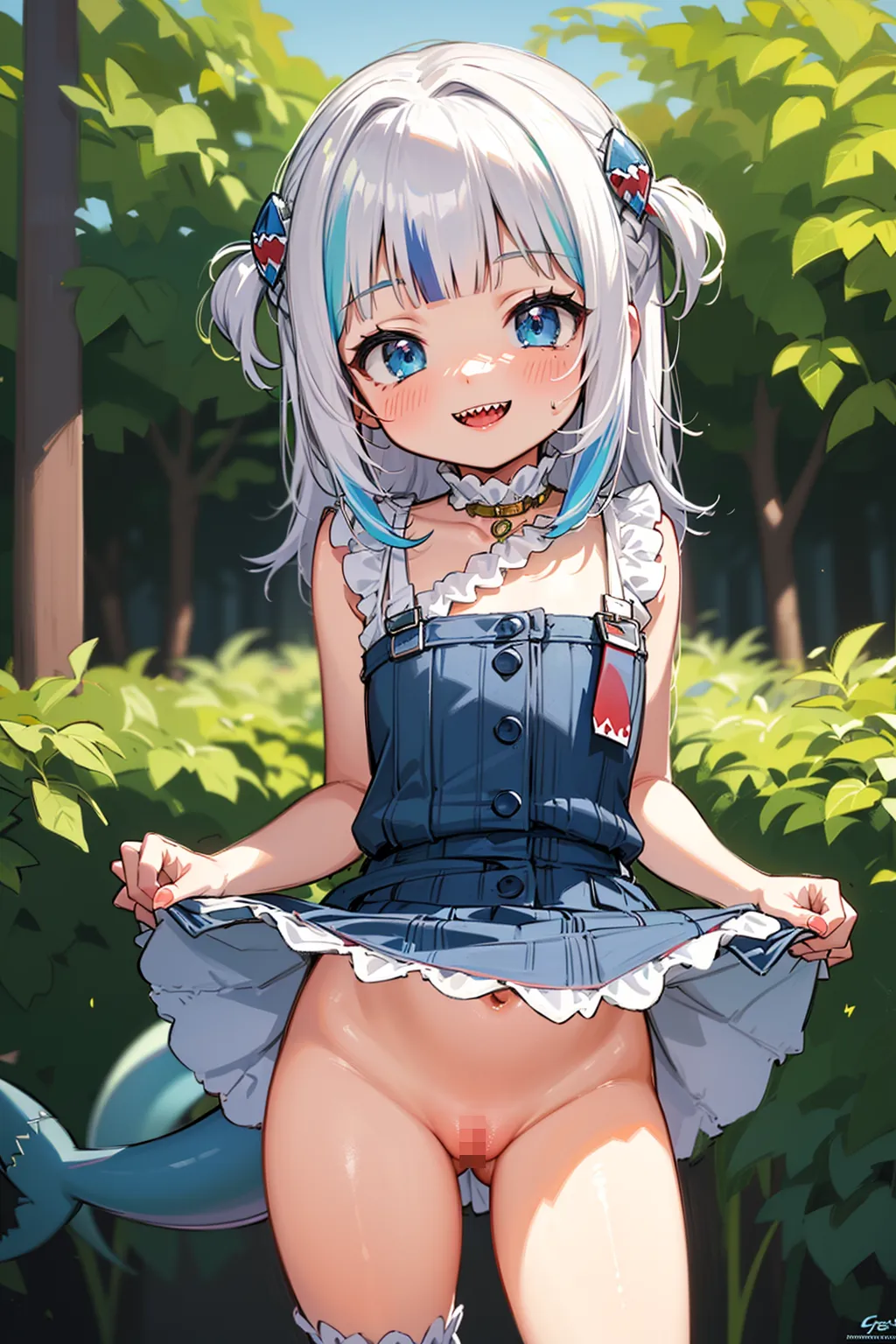 人気VTuberのGawr Gura(がうるぐら サメちゃん)AIイラストエロ画像338枚まとめ！の6枚目の画像です。